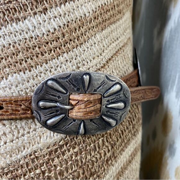 Ralph Lauren Handknit Tan Multi Silk Southwestern-Inspired Chevron Maxi Dress - Picture 14 of 16